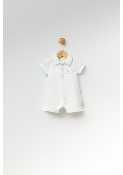 Babyhola %100 Pamuk Kız Erkek Bebek Tulum Bayramlık 13756