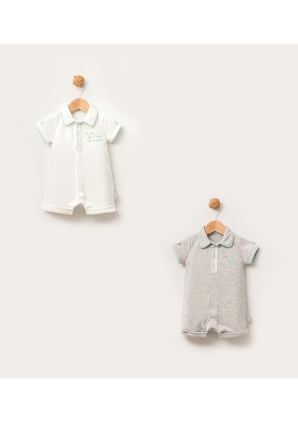 Babyhola %100 Pamuk Kız Erkek Bebek Tulum Bayramlık 13756