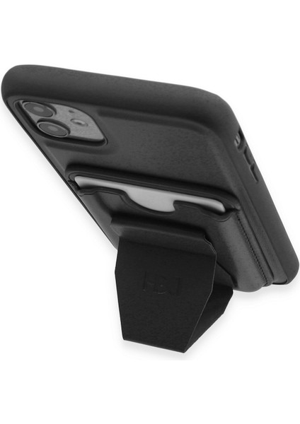 Iphone 11 Kılıf Hd Deri Luxury Magnet Kartvizitli Kapak - Siyah 376008 modelleri