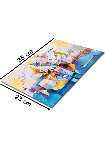 Sanatsal Resim Cam Kesme Tahtası, Silikon Ayaklı, Sunum Kesim Doğrama Tablası, Temperli ve Rodajlı fiyatları