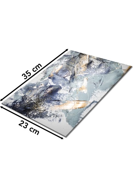Soyut Mermer Cam Kesme Tahtası, Silikon Ayaklı, Sunum Kesim Doğrama Tablası, Temperli ve Rodajlı fiyatları