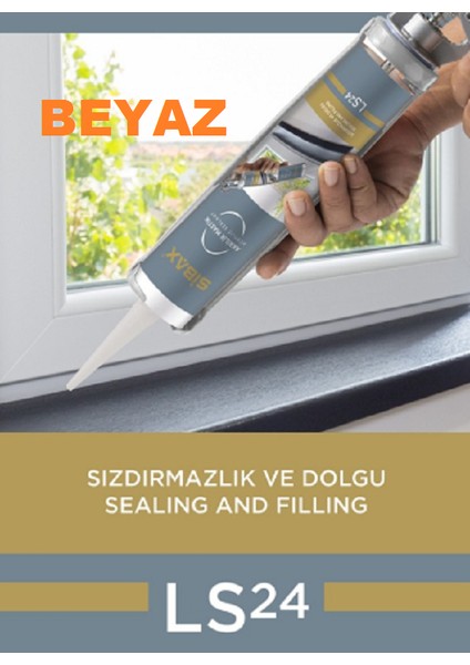 Akrilik Mastik Beyaz Renk 450 Gram Sızdırmazlık ve Dolgu Sealıng And Fıllıng Ls 24 1 Adet