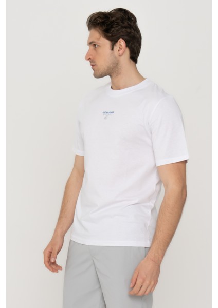 Jack & Jones Jcotypo Erkek Beyaz T-Shirt 12256163-White