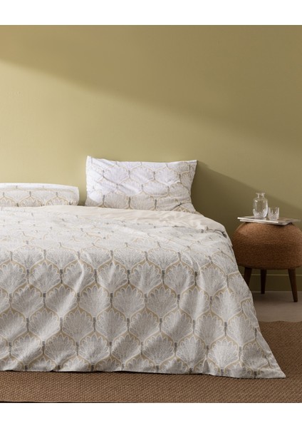 Kerman King Size Pamuklu Baskılı Nevresim Takımı