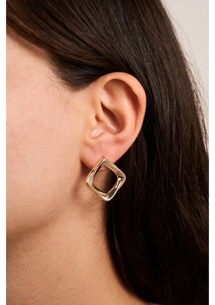 Kadın Kare Model Bijuteri Küpe