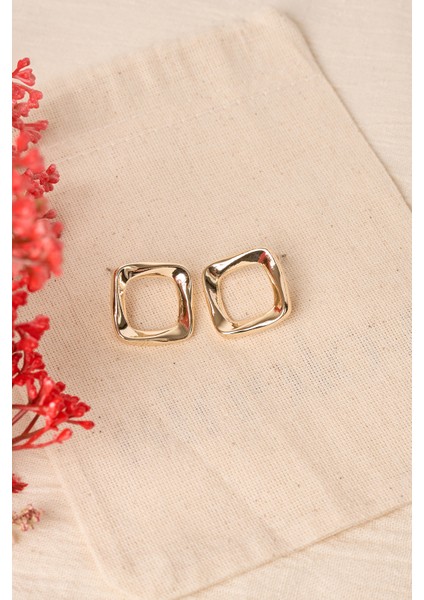 Kadın Kare Model Bijuteri Küpe modelleri