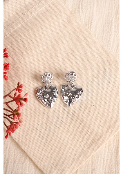 Kadın Sallantılı Kalp Model Bijuteri Küpe modelleri