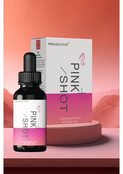 Pink Shot Libido Booster Drops Kadın Istek Arttırıcı Orgazm Damlası 30 ml