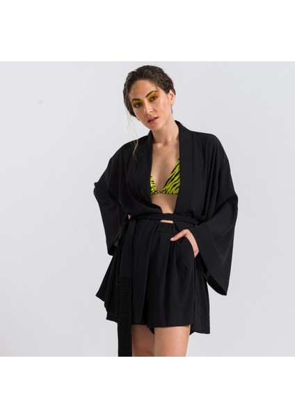 Siyah Kimono modelleri