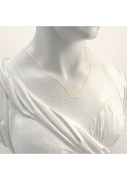 Serotonin Mutluluk Hormonu Altın Kaplama Gümüş Kolye fiyatları