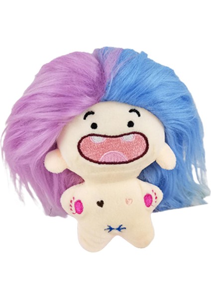 Peluş Doldurulmuş Oyuncak Karikatür Komik Peluş Bebek Çocuk Yetişkinler Için Tatil Hediyeleri Mavi ve Mor (Yurt Dışından) fırsatları