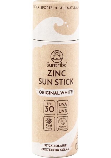 Doğal Mineral Çinko Güneş Koruyucu Stick Spf 30 Beyaz (30 Gr)