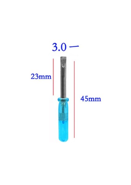 3mm Küçük Mini Düz Tornavida Saat Elektronik Tamiri