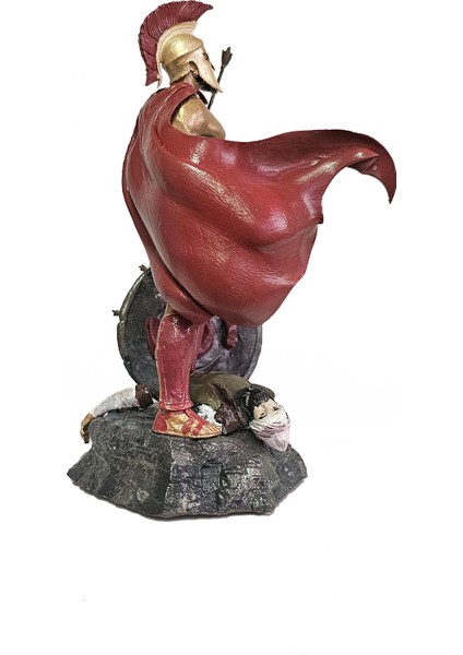 Sarparen Art Leonidas 300 Sparta Savaşçı 17 cm Heykel Büst 12K Detaylı Reçine Malzeme Biblo Dekor fırsatları