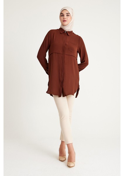 2241_CEPLI Uzun Kol Tunik Gömlek fırsatları