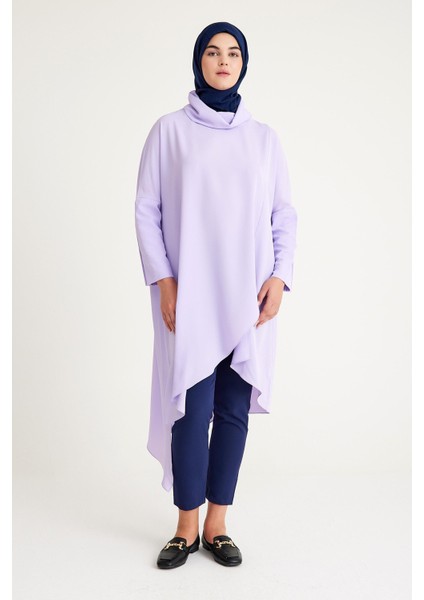 2239_OVERSIZE Dokuma Tunik Standart Beden