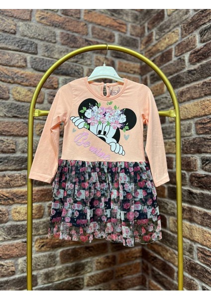 Kız Bebek Minnie Mouse Tüllü Elbise