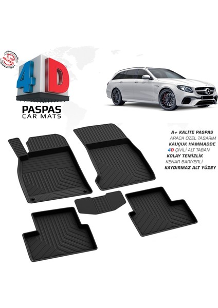 Mercedes Cla Serisi W117 Sw Ferrous 4d Havuzlu Kauçuk Paspas 2013 2019