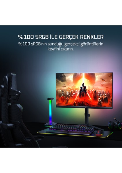 Rapid  27'' 1ms 360Hz Flat IPS Rgb Pivot Gaming Monitör