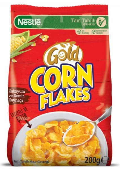 Gold Corn Flakes Mısır Gevreği 200G