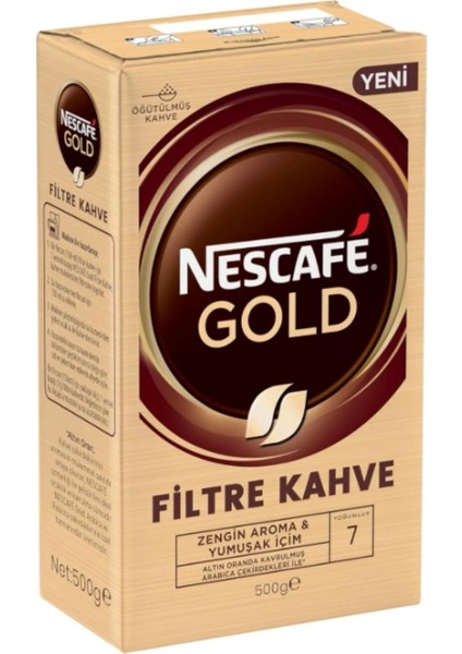 Gold Öğütülmüş Filtre Kahve 500g x 8 Adet