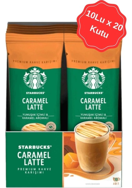 Caramel Latte Hazır Kahve 23g (10 Lu x 20 Kutu)