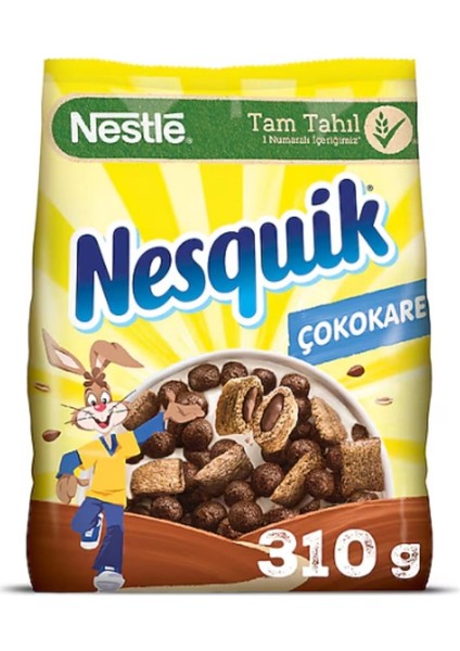 Nesquık Çokokare Kakaolu Tahıl Gevreği 310G x 12 Adet