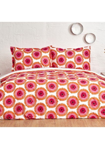 Ocean Pamuk Tek Kişilik Nevresim Takımı Pink