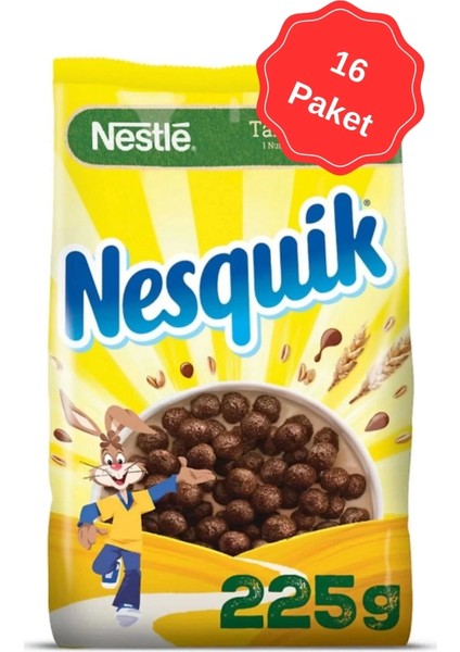 Kakaolu Mısır Gevreği 225G x 16 Adet