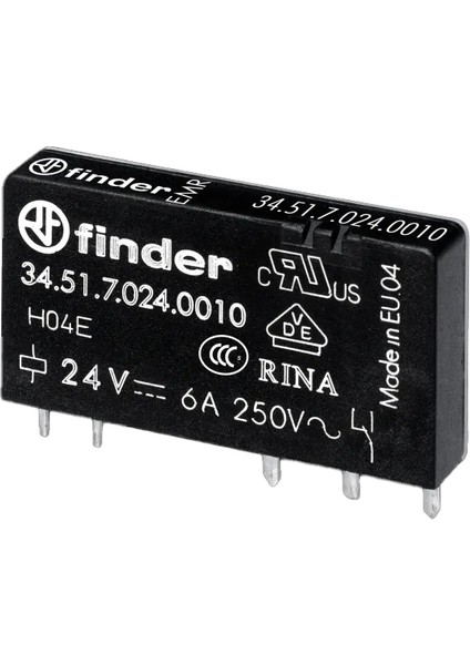 34.51.7.024 Finder Elekro Mekanik Röle 24 Vdc