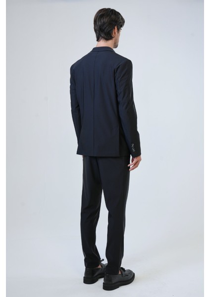 Back And Bond Siyah Slim Fit Mono Yaka Ceket