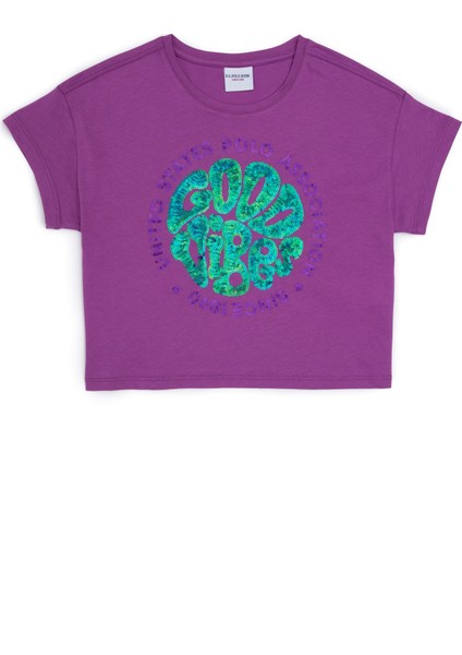 Kız Çocuk Mor Tişört 50283275-VR038 fiyatları
