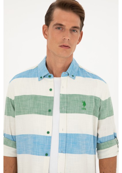 Erkek Yeşil Gömlek Desenli 50283348-VR054 fiyatları