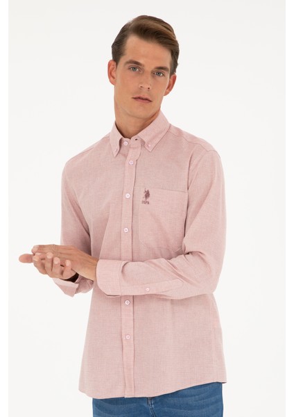 Erkek Somon Gömlek Desenli 50282857-VR047