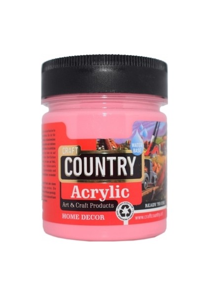 Country Akrilik Hobi Boyası 118 Toz Pembe 120CC