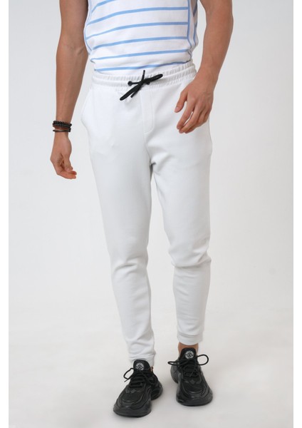 Açık Gri Regular Fit Pamuklu Beli Bağlamalı Jogger Pantolon fiyatları