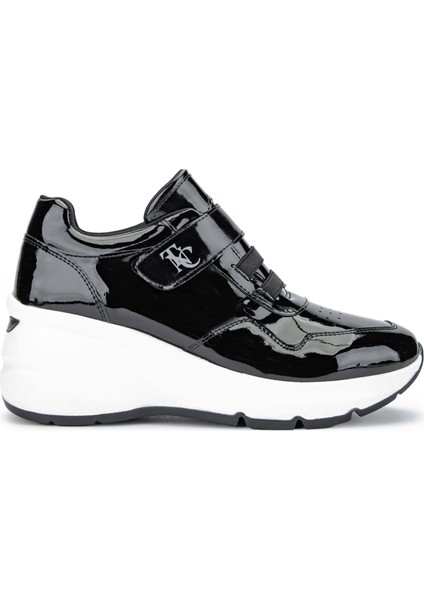 Kadın Deri Siyah Rugan Sneakers & Spor Ayakkabı 936 62176 Bn Ayk Y24 Sıyah Rgn