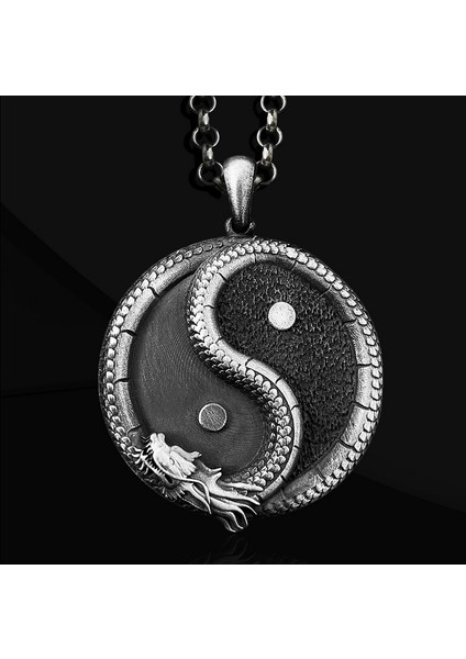 Abel Art Ouroboros Yin Yang Kolye ⁣