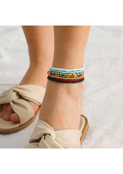 Gypsy Girl Boncuk Halhal Seti - Boho Tarzı Halhal
