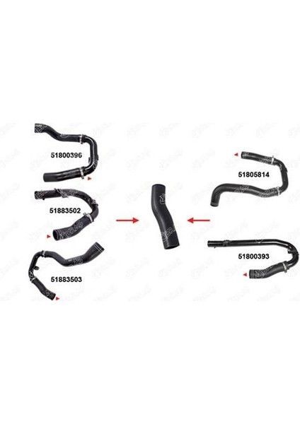 Turbo Hortumu Küçük Metal Boru Hariç Fıat Lınea 1.3 Jtd-1.4 16V Turbo 07
