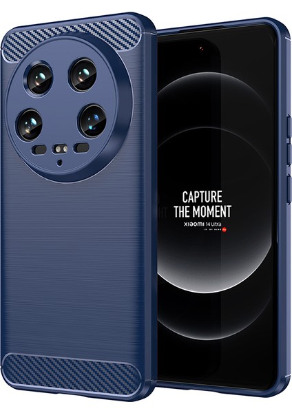 Xiaomi 14 Ultra Tpu Karbon Fiber Doku Koruyucu Telefon Kapağı (Yurt Dışından)