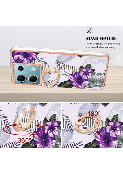 Xiaomi Redmi Note 13 5g Döner Kickstand Kılıf Tpu Cep Telefonu Galvanik Kapak (Yurt Dışından) fırsatları