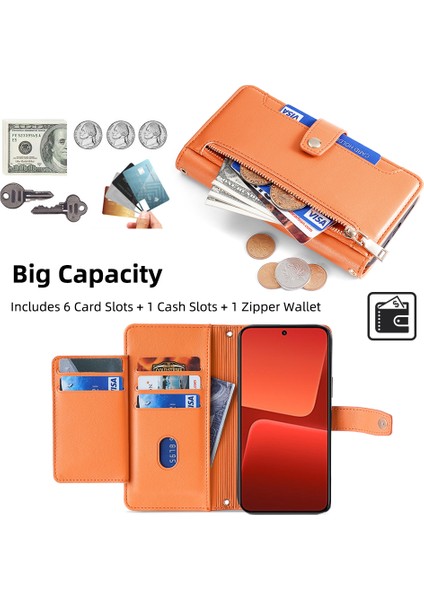 Xiaomi 13 2 Askılı Pu Deri Crossbody Telefon Koruyucu (Yurt Dışından)