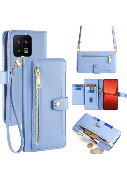 Xiaomi 13 2 Askılı Pu Deri Crossbody Telefon Koruyucu (Yurt Dışından)