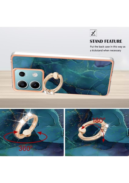 Xiaomi Redmi Note 13 5g Elektro Kaplama Kickstand Yumuşak Tpu Kapak (Yurt Dışından)