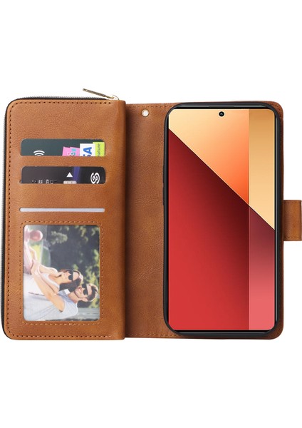 Xiaomi Redmi Note 13 Pro 4g Deri Fermuar Cüzdan Telefon Kapağı (Yurt Dışından) fiyatları