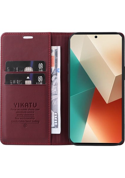 Xiaomi Redmi Note 13 5g Folio Flip Deri Kapak (Yurt Dışından)