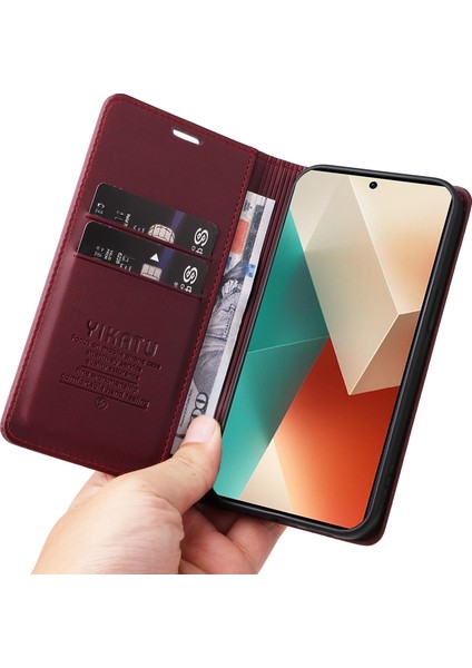 Xiaomi Redmi Note 13 5g Folio Flip Deri Kapak (Yurt Dışından)