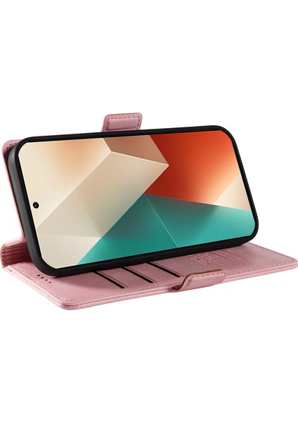 Xiaomi Redmi Note 13 5g Deri Cüzdan Katlanır Standlı Telefon Kapağı (Yurt Dışından)