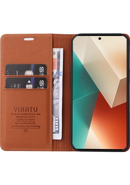Xiaomi Redmi Note 13 5g Folio Flip Deri Kapak (Yurt Dışından)
